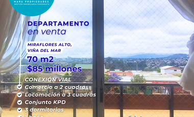 3D 1B 2 BALCONES LOGIA, MIRAFLORES ALTO