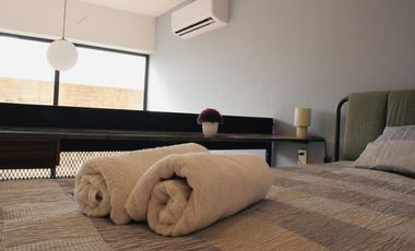 LOFT DE 2 NIVELES AMUEBLADO EN LA MODERNA