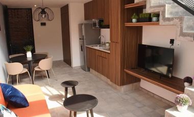 LOFT DE 2 NIVELES AMUEBLADO EN LA MODERNA