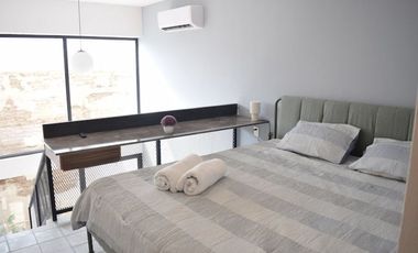 LOFT DE 2 NIVELES AMUEBLADO EN LA MODERNA