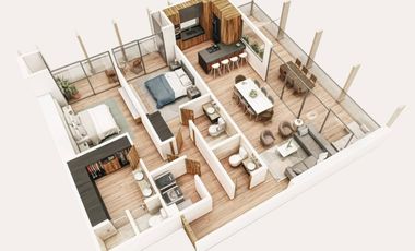 DEPARTAMENTO DE LUJO EN VENTA, MODELO UNIQUE EN ROYAL VIEW ZIBATA. 5