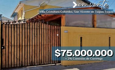 CASA SÓLIDA EN VENTA EN VILLA CRISTOFORO COLOMBO