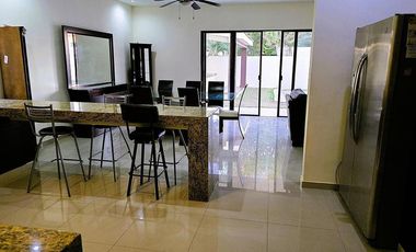 Casa en Renta AMUEBLADA dentro de Privada en Conkal Yucatán