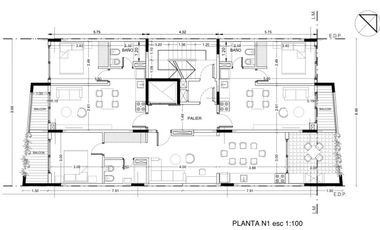 Departamento de dos ambientes amplio a la venta en el Centro de Wilde