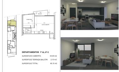 Venta Departamento 2 ambientes en  Ciudadela