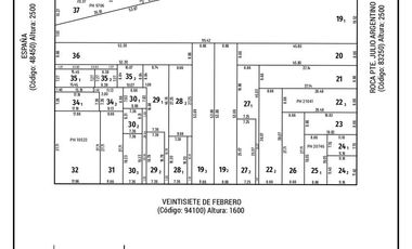Terreno en venta ideal constructoras pb 3 pisos pte roca 2538