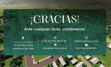 Barrio Parque Viana - Loteo Misiones - Aristóbulo del Valle - LOTE 4 MZN A