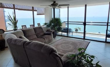 Villas Mocambo, Departamento en RENTA AMUEBLADO con vista al mar, ALBERCA, 2 recamaras