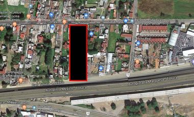 Terreno en renta sobre carretera Mexico-Toluca, uso suelo mixto