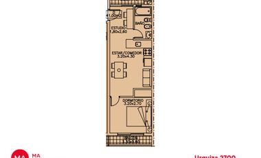 Departamento 1 dormitorio - Urquiza 2700 - Centro - Rosario | Venta