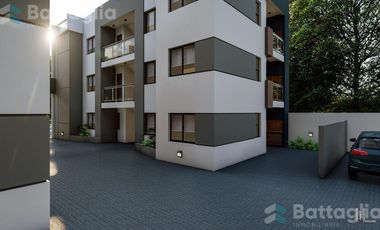 Departamento con espacio vehicular, balcón y terraza en San Bernardo