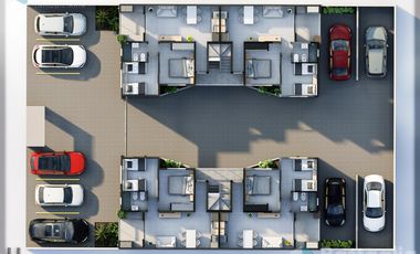 Departamento con espacio vehicular, balcón y terraza en San Bernardo