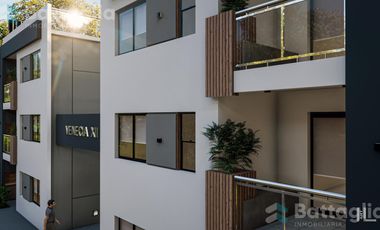 Departamento con espacio vehicular, balcón y terraza en San Bernardo