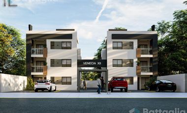 Departamento con espacio vehicular, balcón y terraza en San Bernardo