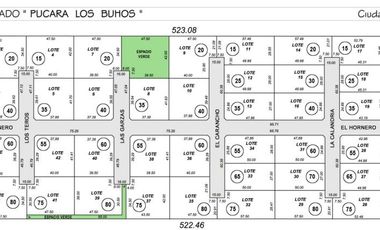VENTA - Lote - Barrio Cerrado Pucará de los Búhos, Roldán