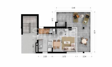 En venta a estrenar PH de dos dormitorios con terraza y parrillero