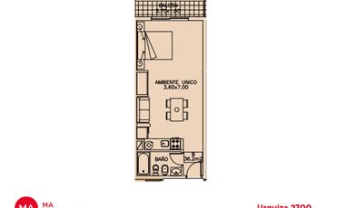 Monoambiente - Urquiza 2700 - Centro - Rosario | Venta