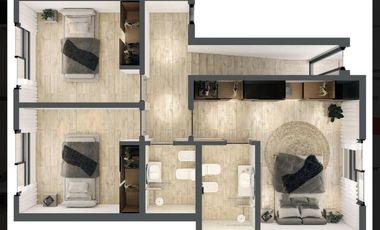 Departamento a estrenar en Caamaño