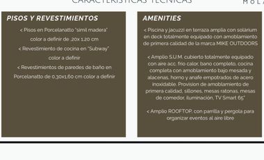 Venta Departamento 3 ambientes 94m2 en Construccion