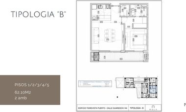 Venta Departamento 3 ambientes 94m2 en Construccion