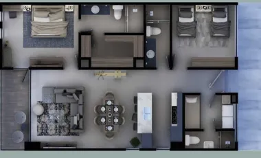 Departamento en venta en El Faisán, Santiago, Nuevo León