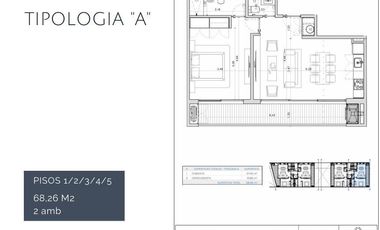 Venta Departamento 2 ambientes 76m2 Tigre en Construccion