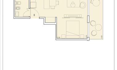 Monoambientes piscina con solarium, Lounge con parrilla exterior,terraza con barra, SUMparrilla interior, coworking, Gym Laundry