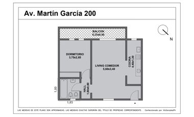 ¡Viví frente al Parque Lezama en este moderno 2 ambientes con balcón!