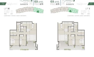 Torres Zafiro Nordelta: Departamento 3 ambientes