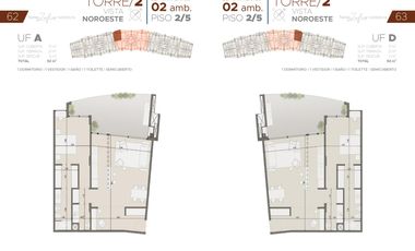 Torres Zafiro Nordelta: Departamento 2 ambientes