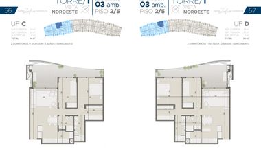 Torres Zafiro Nordelta: Departamento 3 ambientes