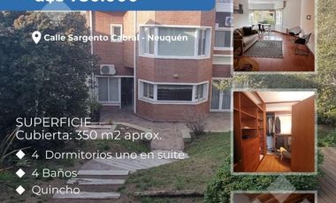 Venta - Casa - 4 dormitorios - Sargento Cabral  665  - Neuquén -