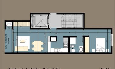 DEPTO 2 AMB VENTA SAN BERNARDO JANO IV POZO PARRILLA BALCON