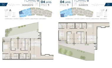 Torres Zafiro Nordelta: Departamento 2 ambientes