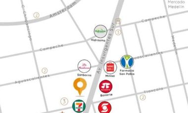 Oficina en Av. Insurgentes Sur, Hipódromo Cuauhtémoc