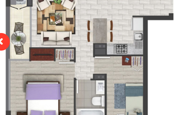 Arrienda departamento nuevo; ofrece vista y ubicación.