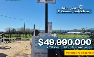 TERRENO EN VENTA CON LUZ Y AGUA EN LAS CABRAS