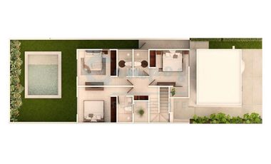 Casa de dos piso y 3 recamaras en privada residencial en Conkal  Entrega febrero 2026