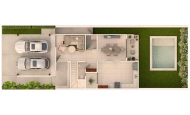 Casa de dos piso y 3 recamaras en privada residencial en Conkal  Entrega febrero 2026