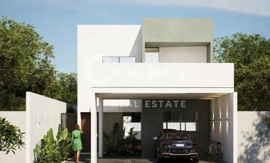 Casa de dos pisos y 3 recamaras en Zona Conkal  Preventa enero 2027