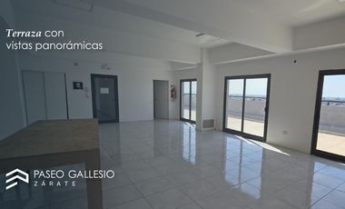 Departamento 2 dormitorios. Con balcón. A Estrenar. Edificio Paseo Gallesio, Zárate Centro