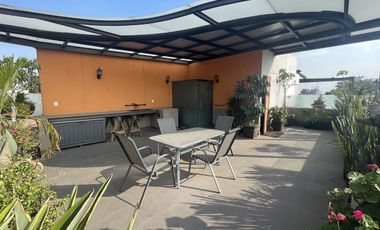 Pent-house interior silencioso con o sin muebles en Hipódromo con Roofgarden
