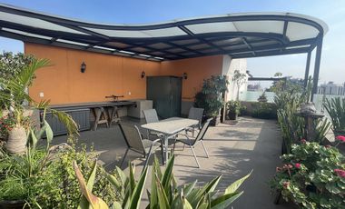 Pent-house interior silencioso con o sin muebles en Hipódromo con Roofgarden