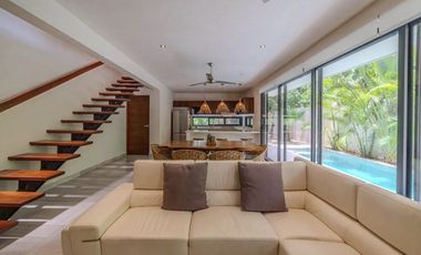 CASA GRANDE CON ALBERTA EN PLAYA TULUM LA VELETA INVERSIÓN ROI RENTA VACACIONAL BITCOIN Y ALBERCA