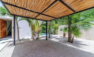 CASA GRANDE CON ALBERTA EN PLAYA TULUM LA VELETA INVERSIÓN ROI RENTA VACACIONAL BITCOIN Y ALBERCA