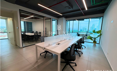 VENTA DE OFICINA AMOBLADA EN FINANCIAL PARK, COSTA DEL ESTE (8P)