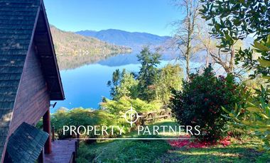 Casa con espectacular vista y 90 mts de orilla de lago Panguipulli