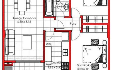 Mono a estrenar de 38mts , caldera individual, mesada tipo silestone! Placard!