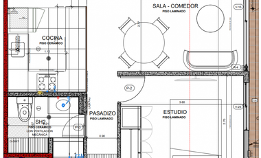 DEPA NUEVO 1 DORM EN SURCO.