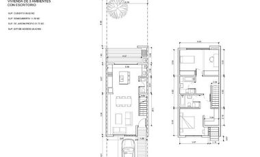 Townhouse de 2 dormitorios en venta en Condominio Privado en Benavidez